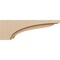 Ekena Millwork 6"W x 36"D x 12"H Thin Helena Rough Cedar Woodgrain TimberThane Corbel, Primed Tan CORUR06X36X12HELRCPR - alternate 2